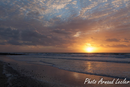 Coucher de soleil à Montmartin sur Mer